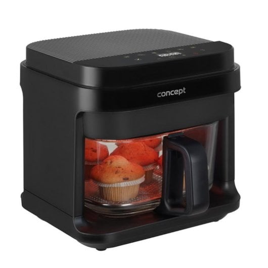 Airfryer Concept FR5500 Glas 5,5L 1200W Touch Automatische Programma's