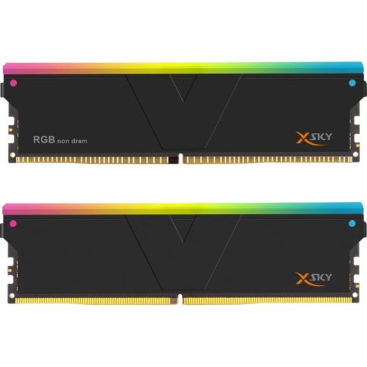 Memoria RAM V-Color Manta XSky RGB 16GB 1x16GB DDR5 6000MHz CL30 Negro