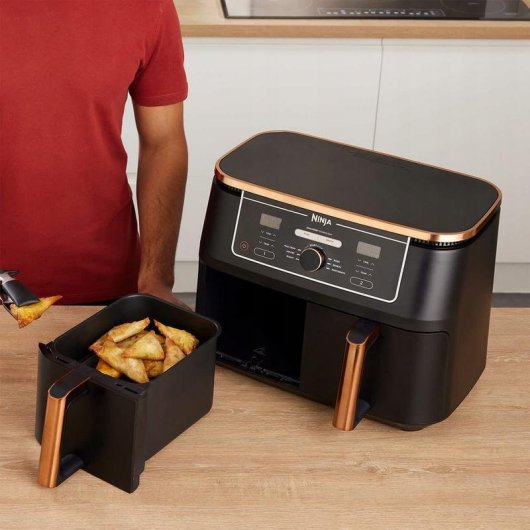 Friteuse sans Huile Ninja AF400EU Double Panier 9,5L 2470W Revêtement Céramique
