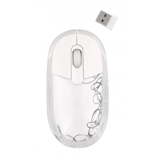Rato TnB MWLUMY Sem Fios RF 1000 DPI Branco Ambidestro