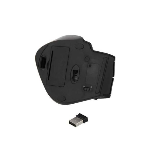 Vertikale Maus TnB Mwergo Kabellos 1600 DPI Schwarz Ergonomisch