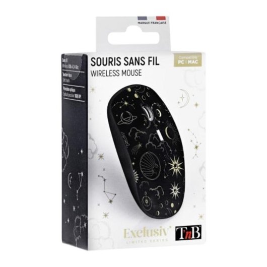 Mouse TnB MWXASTRO RF wireless 1600 DPI multicolore ambidestro
