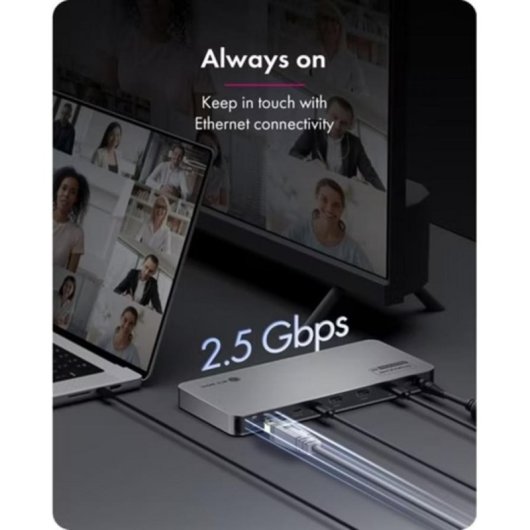 Docking Station Icy Box IB-DK7402-C31 USB-C 12 Puertos 140W 8K HDMI Ethernet 2.5G