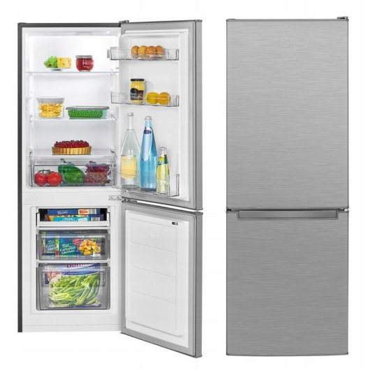 Kühlschrank Zwei Türen Bomann KG7359 Defrost 142,5cm 173L C Edelstahl