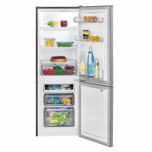 Kühlschrank Zwei Türen Bomann KG7359 Defrost 142,5cm 173L C Edelstahl