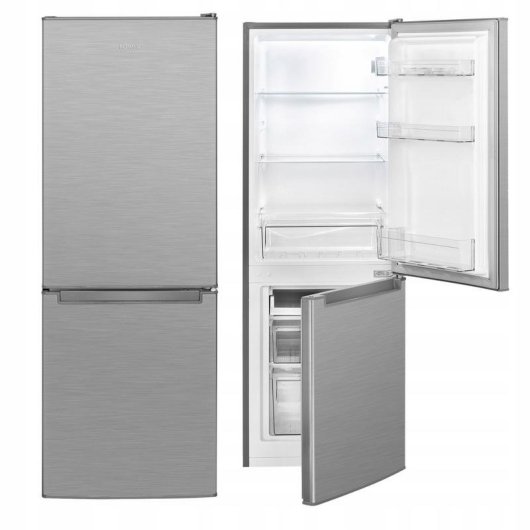 Kühlschrank Zwei Türen Bomann KG7359 Defrost 142,5cm 173L C Edelstahl