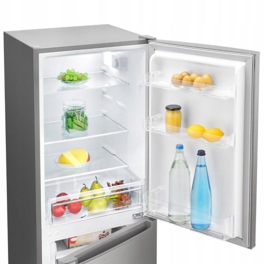 Kühlschrank Zwei Türen Bomann KG7359 Defrost 142,5cm 173L C Edelstahl