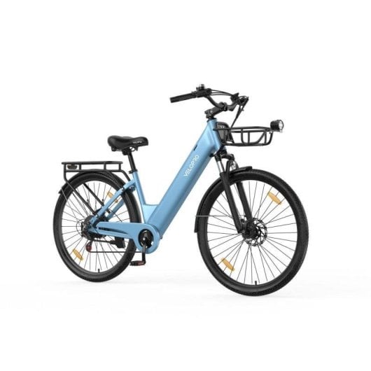 Bicicleta Eléctrica Urbana Velopro C1pro 250W 36V 18Ah Azul Cielo