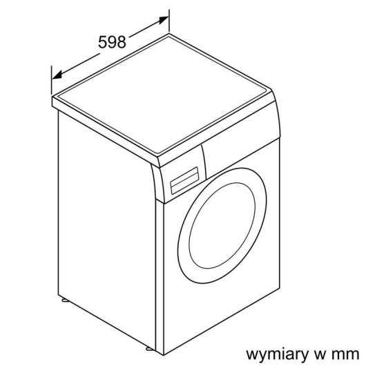 Lavadora Bosch Serie 6 WUU28T10PL Carga Frontal 9 Kg 1400 rpm A Blanca