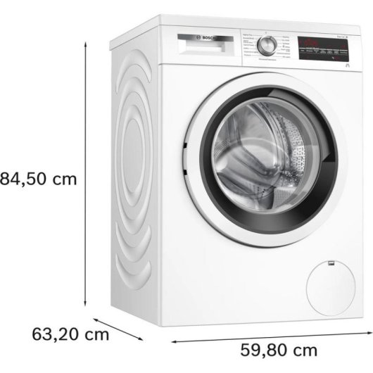 Lavadora Bosch Serie 6 WUU28T10PL Carga Frontal 9 Kg 1400 rpm A Blanca