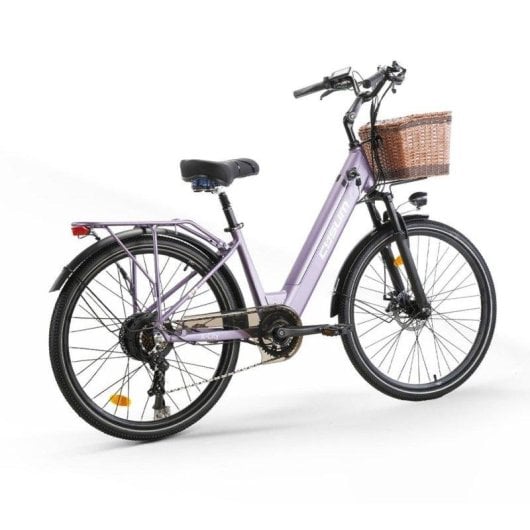 Bicicleta eléctrica Cysum X-city 250W 48V 10.4Ah 26" Morada