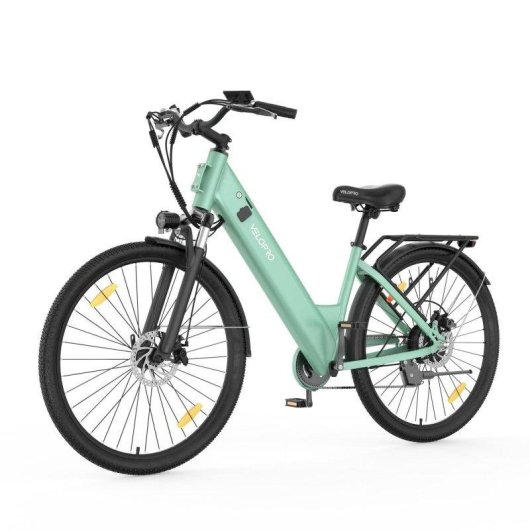 Bicicleta Elétrica Urbana Velopro C1 250W 36V 13Ah 7 Velocidades Shimano Verde