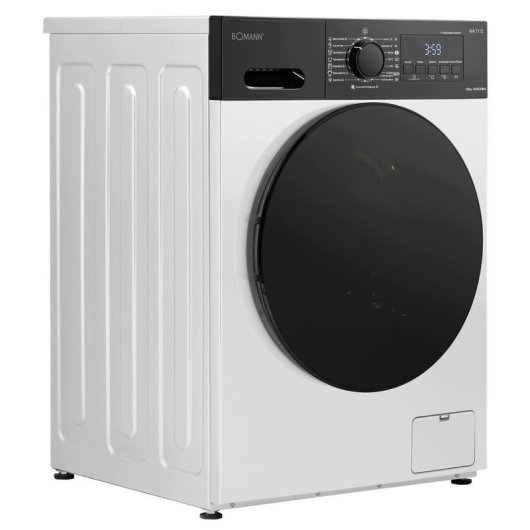 Lave-linge Bomann WA 7112 Hublot 10 kg 1400 rpm Classe A Blanc LED Inverter