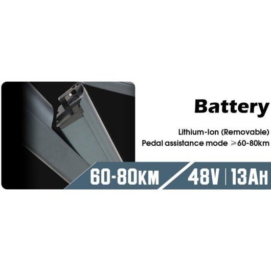 Vélo électrique Cysum M-rax 350w 48v 13ah 27,5" pneus tout-terrain gris