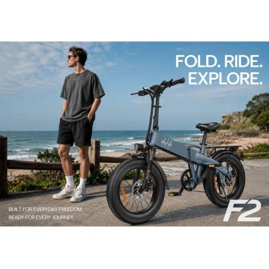 Bicicleta Eléctrica Pixar F2 250W 48V 15Ah Freno Disco Verde