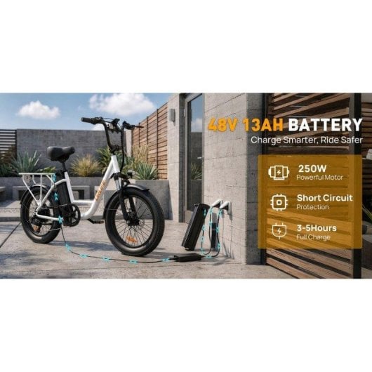 Velo Electrique Urlife E20 250W 48V13Ah 20 pouces