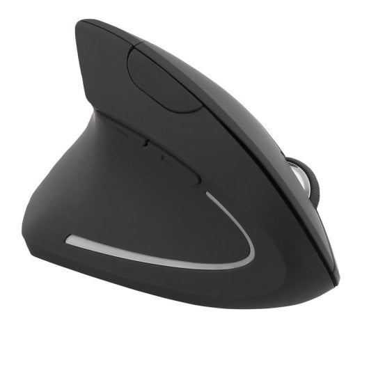 Ratón TnB MWERGOVLEFT inalámbrico vertical 1600 DPI negro 6 botones