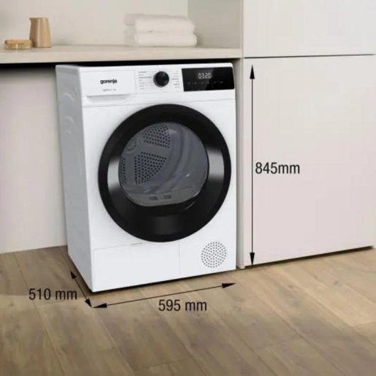 Secadora de condensación Gorenje D2HNE7D 7 kg Clase energética D con bomba de calor