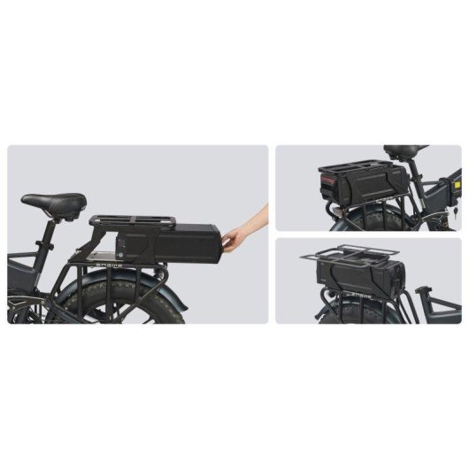 Batería Tourup 103 48V 40Ah para Bici Eléctrica con Portaequipajes