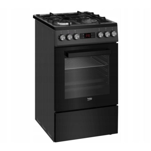 Cocina independiente Beko FSM51330DAOT Antracita Encimera de gas 60L