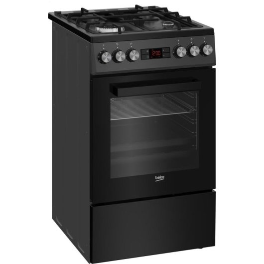 Cocina independiente Beko FSM51330DAOT Antracita Encimera de gas 60L