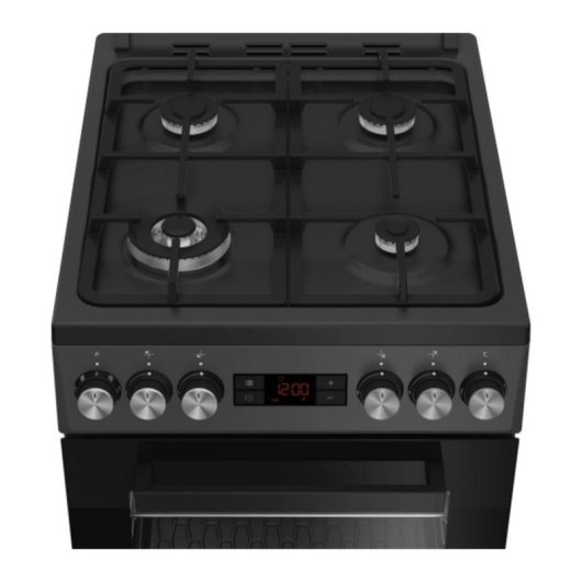Cocina independiente Beko FSM51330DAOT Antracita Encimera de gas 60L