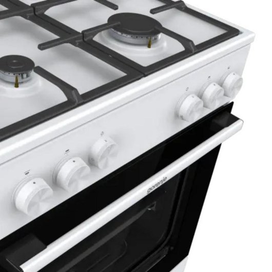 Cocina Independiente Gorenje GG6A10WFFM Blanca Gas Horno 72 L 4 Fuego