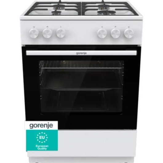 Cocina Independiente Gorenje GG6A10WFFM Blanca Gas Horno 72 L 4 Fuego