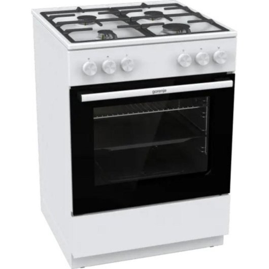 Cocina Independiente Gorenje GG6A10WFFM Blanca Gas Horno 72 L 4 Fuego