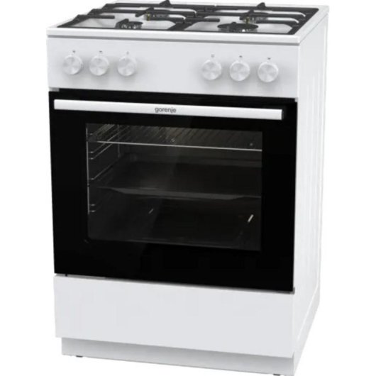 Cocina Independiente Gorenje GG6A10WFFM Blanca Gas Horno 72 L 4 Fuego