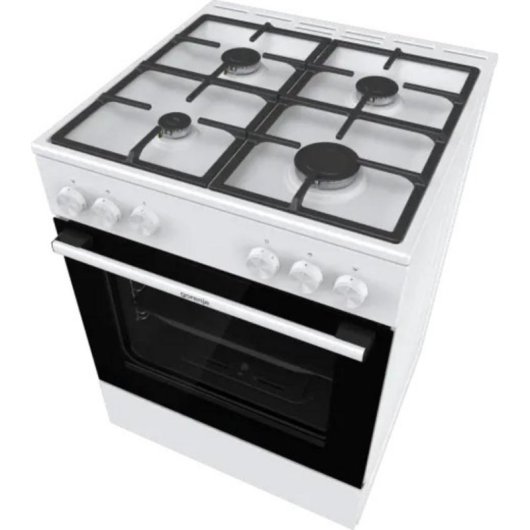 Cocina Independiente Gorenje GG6A10WFFM Blanca Gas Horno 72 L 4 Fuego