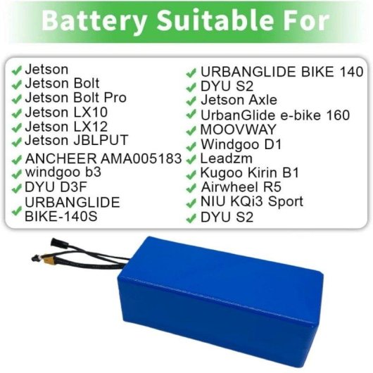 Batería TOURUP E-bike 36V 10,4Ah Dayu/Xiaomi BMS 20A XT60