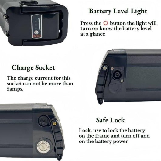Batería e-Bike 36 V 20 Ah 720 Wh para Engwe L20/L20 Boost/RSM Mobilist