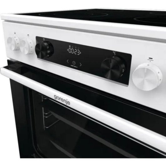 Cocina independiente Gorenje GECS6C70WC Cerámica 71L AirFry AquaClean
