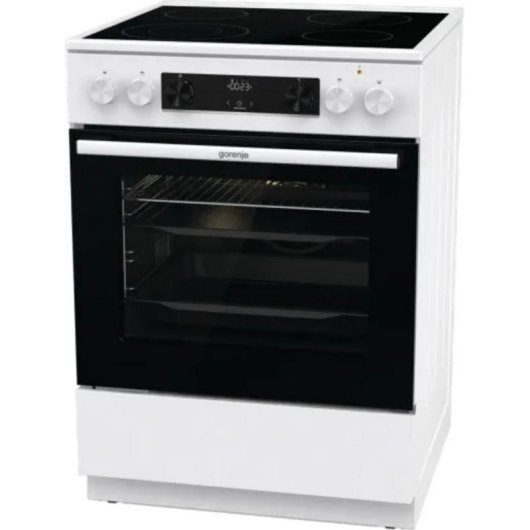 Cocina independiente Gorenje GECS6C70WC Cerámica 71L AirFry AquaClean