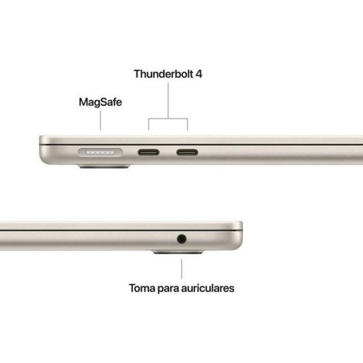 Apple MacBook Air 13" Apple M5 24GB 4TB SSD GPU 10 núcleos macOS Blanco Estrella + Cargador 35W
