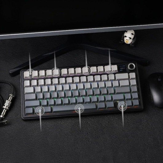 Teclado Aula F75 Max mecánico inalámbrico 75% con pantalla TFT US