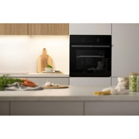 Horno Multifunción Gorenje BO6635E01BG 61L 60cm Limpieza Manual A con Grill Negro