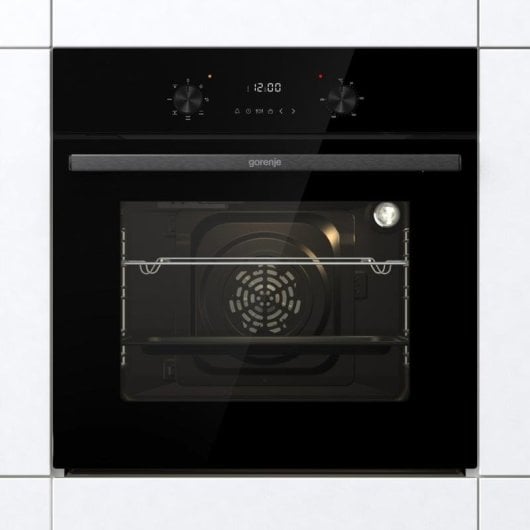 Horno Multifunción Gorenje BO6635E01BG 61L 60cm Limpieza Manual A con Grill Negro