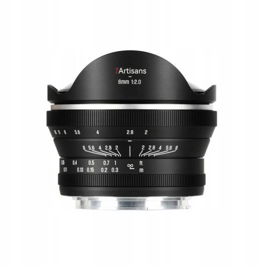 Objektiv 7Artisans 6mm F2.0 Sony E ohne Stabilisierung Sony E Bajonett