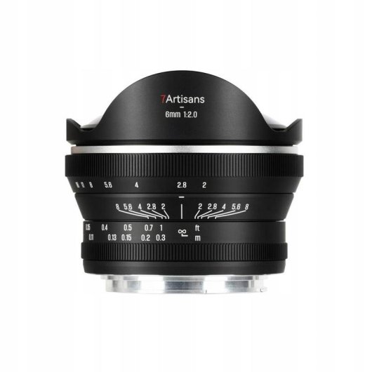 Objektiv 7Artisans 6mm F2.0 Sony E ohne Stabilisierung Sony E Bajonett