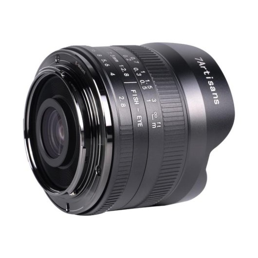 Objetivo 7Artisans 7.5mm F2.8 II 7 hojas Nikon Z Estabilización manual
