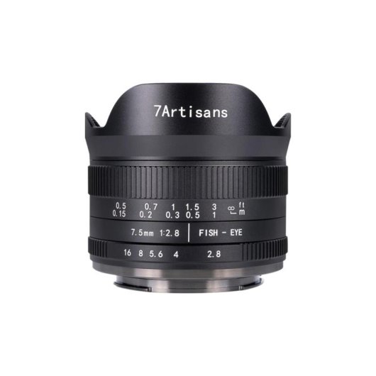 Objetivo 7Artisans 7.5mm F2.8 II 7 hojas Nikon Z Estabilización manual