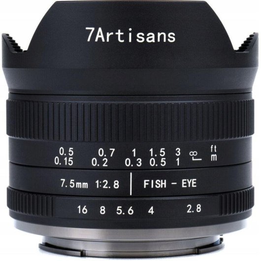 Objetivo 7Artisans 7.5mm F2.8 II 7 hojas Nikon Z Estabilización manual