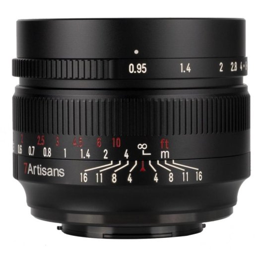 Obiettivo 7Artisans 50mm F0.95 Manuale Montatura Fujifilm XF Nero