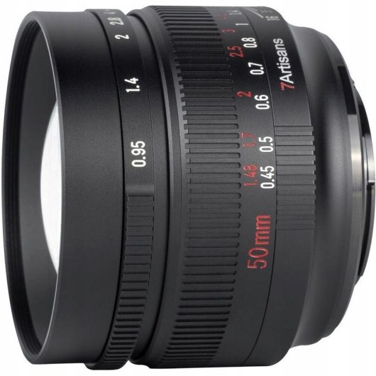 Obiettivo 7Artisans 50mm F0.95 Manuale Montatura Fujifilm XF Nero