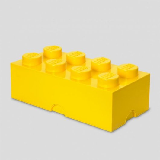 Brique de rangement LEGO 8 Jaune