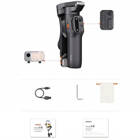 Gimbal Hohem iSteady V3 con Tracker AI Magnético