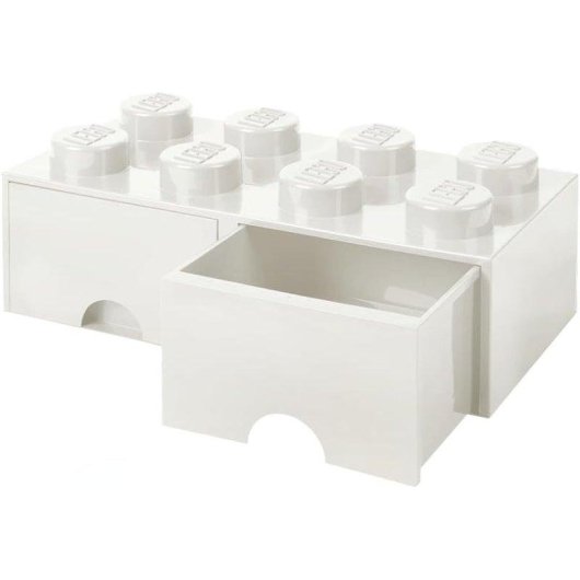 Scatola contenitore LEGO Brick Drawer 8 - White