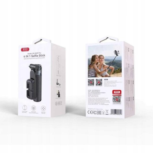 Palo selfie XO SS29 Bluetooth com tripode 64 cm